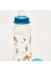 Juniors Printed 3-Piece Feeding Bottle Set - 250 ml