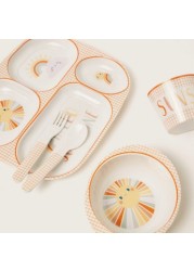 Juniors Sunshine Print 5-Piece Dinner Set