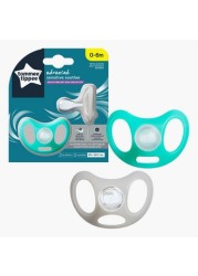 Tommee Tippee Closer To Nature Advanced Sensitive 2-Piece Soother Set - 0-6 Months