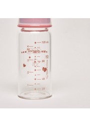 Giggles Printed Glass Feeding Bottle - 120 ml