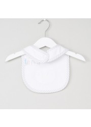 Juniors Applique Detail Bib with Button Closure