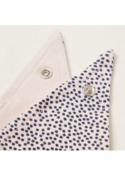 Love Earth Polka Dots Print Bandana Organic Organic Bib