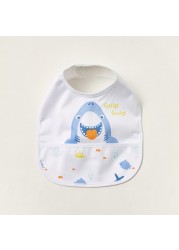 Juniors Printed Bib with Press Button Closure - Set of 2