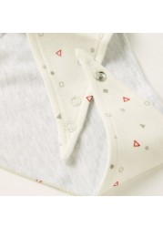 Juniors All Over Print Bandana Bib with Snap Button Closure