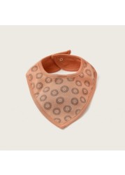 Juniors All-Over Printed Bib with Press Button Closure