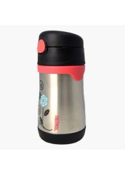 Thermos Floral Print Stainless Steel Straw Bottle - 290 ml