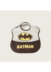 Batman Print Bib with Hook and Loop Closure - Set of 2