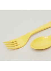 Disney Winnie-the-Pooh Face Print Spoon and Fork