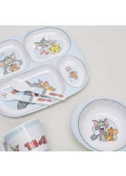 Tom and Jerry Print 5-Piece Dinner Set