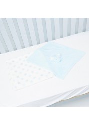 Juniors Star Printed Blanket with 3D Blankie -Star  75x75 cms