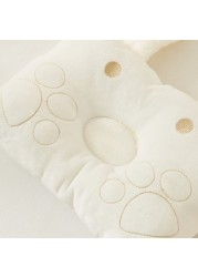 Juniors Bunny Shaped Pillow with Embroidery and Applique Detail