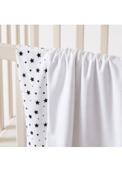 Juniors 2-Piece Stars Printed Receiving Blanket Set - 70x70 cms