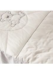 Giggles Bear Embroidered 3-Piece Bedding Set - 130x70 cms