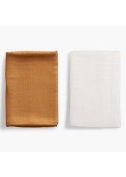 Anvi Baby Solid Swaddle Blanket - Set of 2