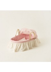 Cambrass Moses Basket with Frills and Canopy