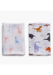 Anvi Baby Printed Swaddle Blanket - Set of 2