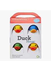 Infantino Duck House Bath Toys - Set of 4