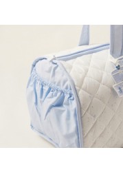 Cambrass Quilted Diaper Bag with Zip Closure