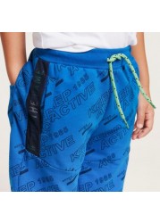 Juniors Graphic-Print Shorts with Elasticated Drawstring Waistband