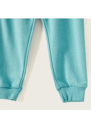 Juniors Solid Jog Pants with Pockets and Drawstring Closure