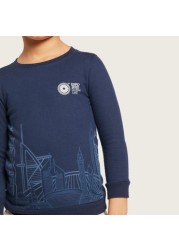 Expo 2020 Graphic Print Pullover with Long Sleeves