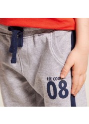 Lee Cooper Printed Knit Pants with Drawstring Closure