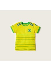 FIFA Printed Crew Neck T-shirt and Shorts Set