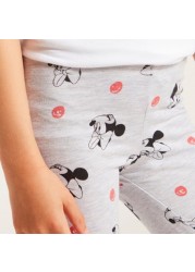 Disney All-Over Mickey Mouse Print Leggings with Elasticated Waistband