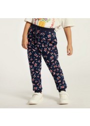 Juniors Printed Joggers with Drawstring Closure - Set of 3