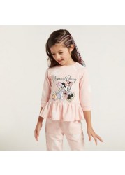 Disney Minnie Mouse Print Sweatshirt and Jog Pants Set