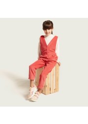 Eligo Textured Pullover and Dungarees Set
