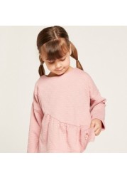 Eligo Textured Pullover with Long Sleeves