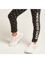 Expo 2020 Print Leggings with Elasticated Waistband