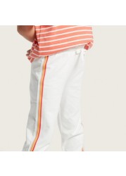 Juniors Tape Detail Joggers with Drawstring Closure