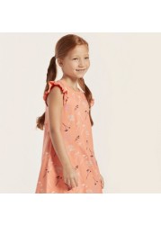 Juniors Printed Night Dress - Set of 2