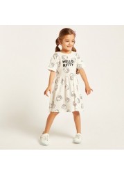 Sanrio Hello Kitty Print Dress with Short Sleeves - Set of 2