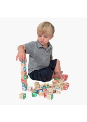 Melissa & Doug Wooden ABC-123 Blocks