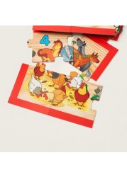 Juniors Number Wooden Floor Puzzle Set