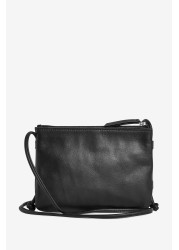Leather Cross-Body Handbag