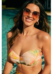 Shape and Tummy Control Bikini Top Padded Bandeau Top