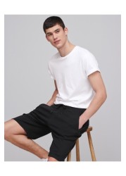 Zip Pocket Jersey Shorts Straight Fit