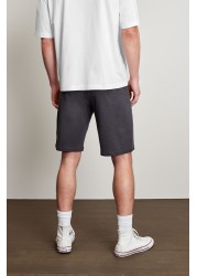 Zip Pocket Jersey Shorts Straight Fit