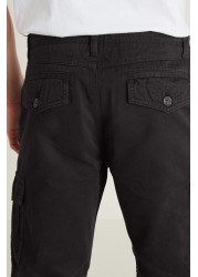 Premium Laundered Cargo Shorts Longer Length