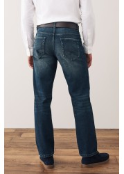 Belted Jeans Straight Fit