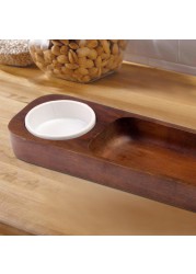 Billi Wooden Chip & Salsa Serving Tray