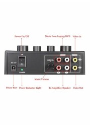 Generic Karaoke Sound Mixer Black