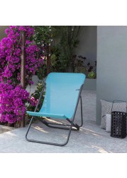 Maxi Transat Steel Deck Chair Lafuma Mobilier (94 x 62 x 83 cm, Titane & Lac)