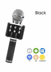 Wireless Karaoke Microphone WS-858 Black/Silver