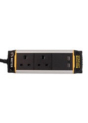 Stanley FatMax Anodised Aluminium Belt Clip Power Bar W/USB (19 x 6.5 x 33 cm)