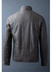 Lakeland Leather Benjamin Brown Leather Coat